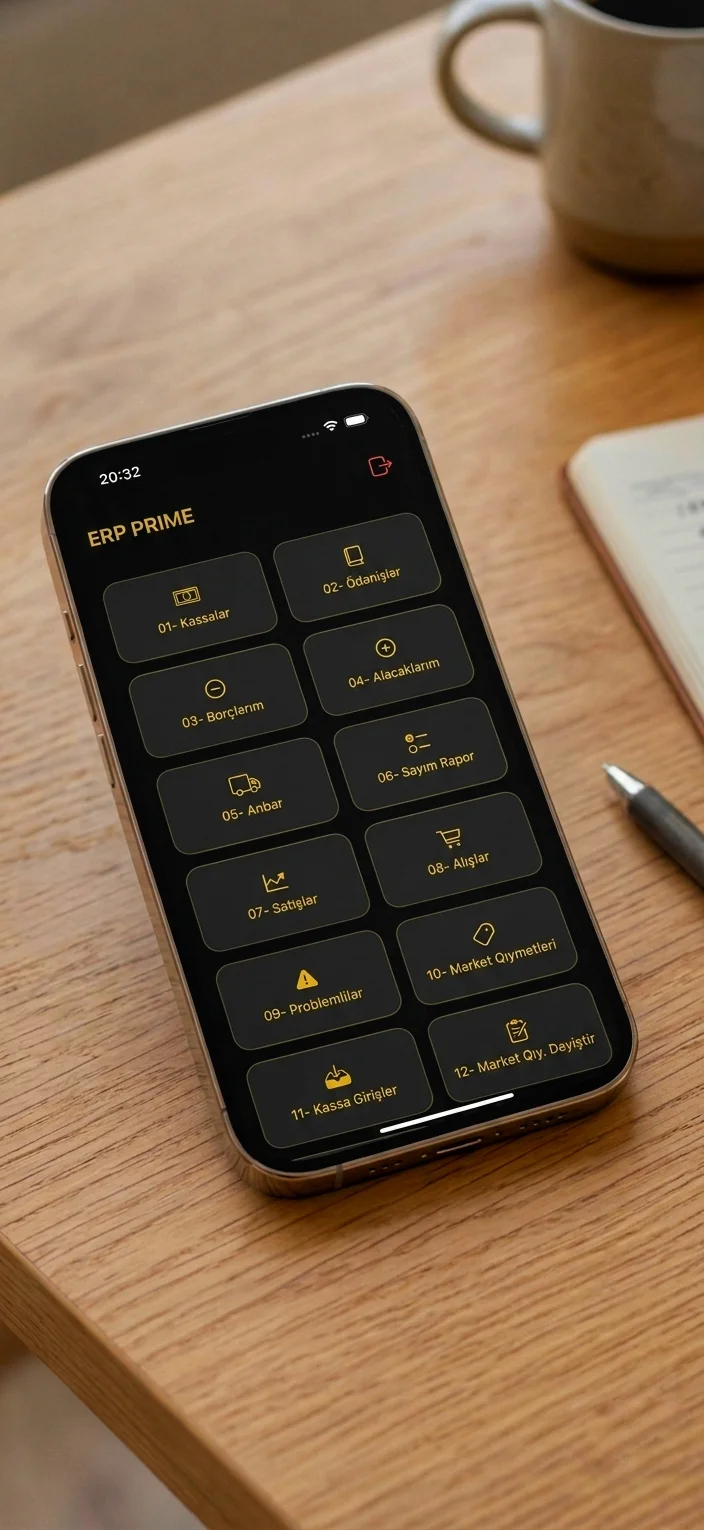 ERP Prime App, Masaüstü, Mobil ve Web Entegrasyonu. ER Labs. erlabs